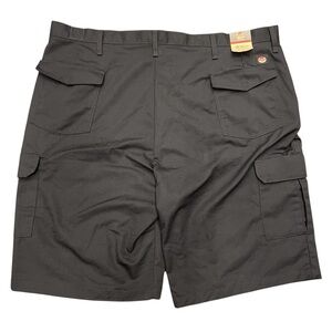 Red Kap Cargo Shorts Mens 44x12 Black Workwear Utility Rugged Durable PT66BKO